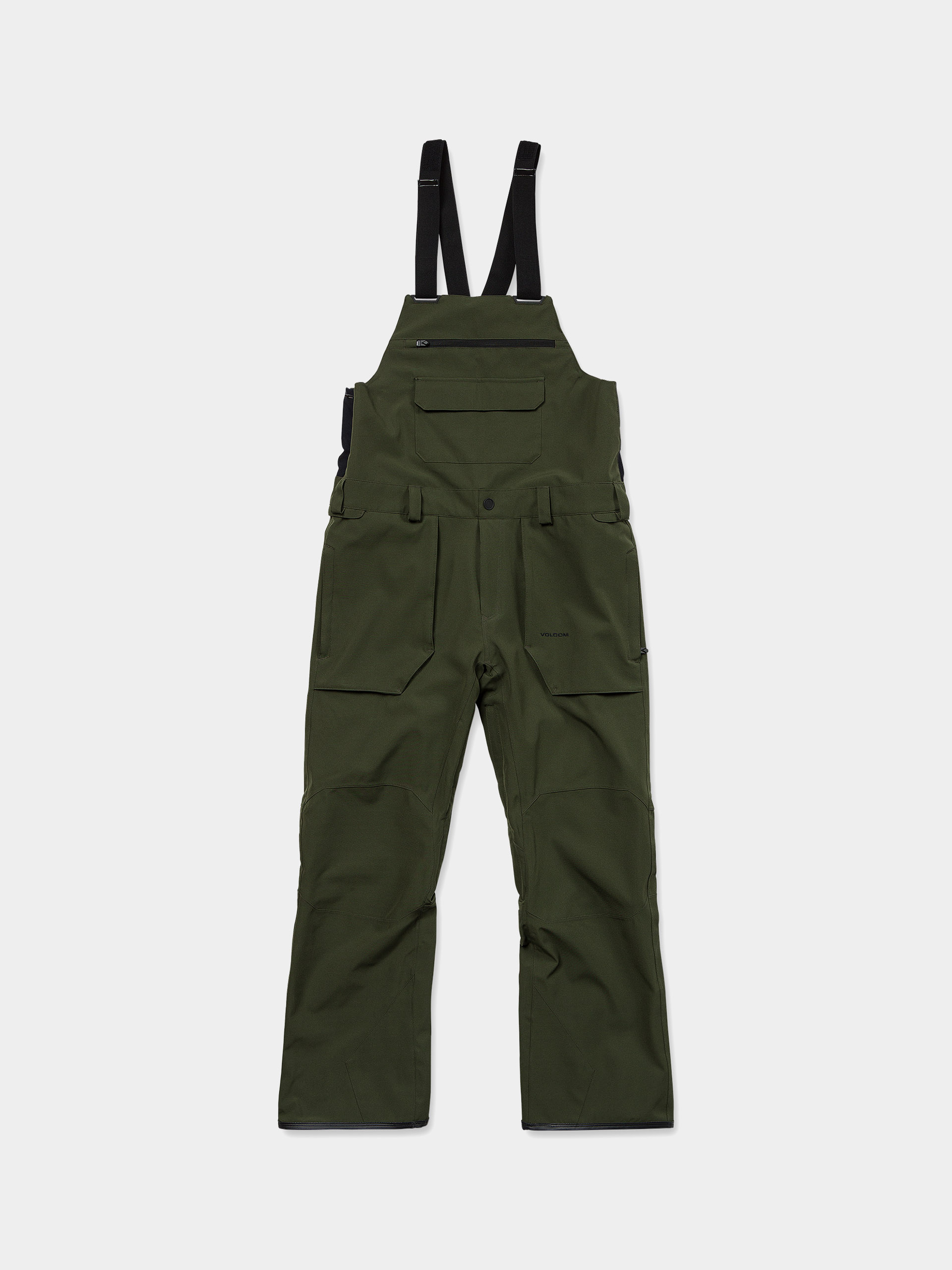 Чоловічі Сноубордичні штани Volcom Roan Bib Overall (dark green)