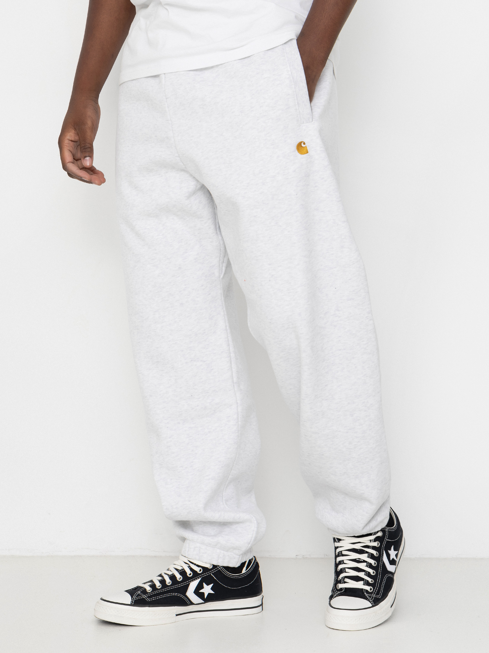 u0428u0442u0430u043du0438 Carhartt WIP Chase (ash heather/gold)