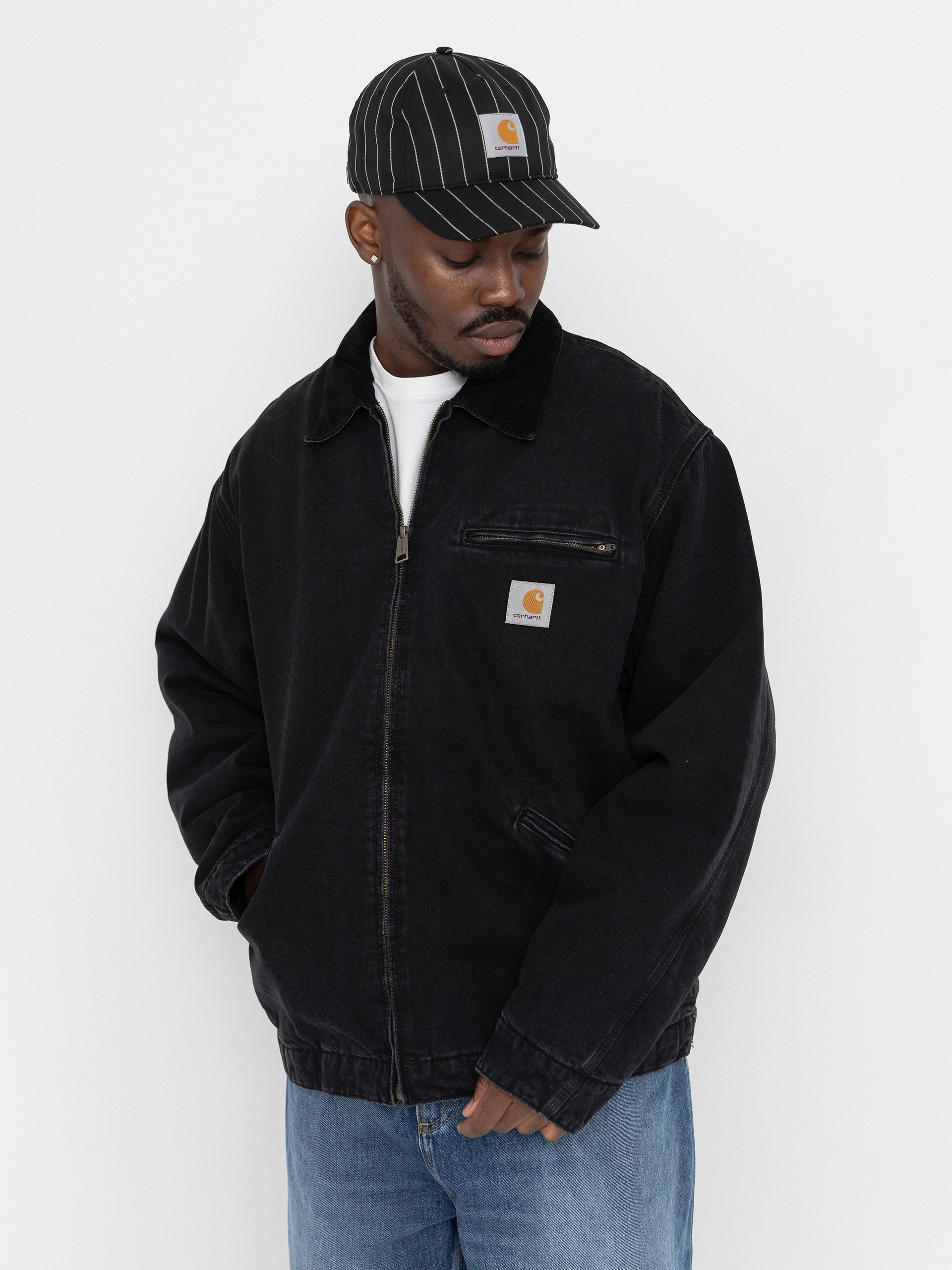 u041au0443u0440u0442u043au0430 Carhartt WIP OG Detroit (black/black/stone washed)