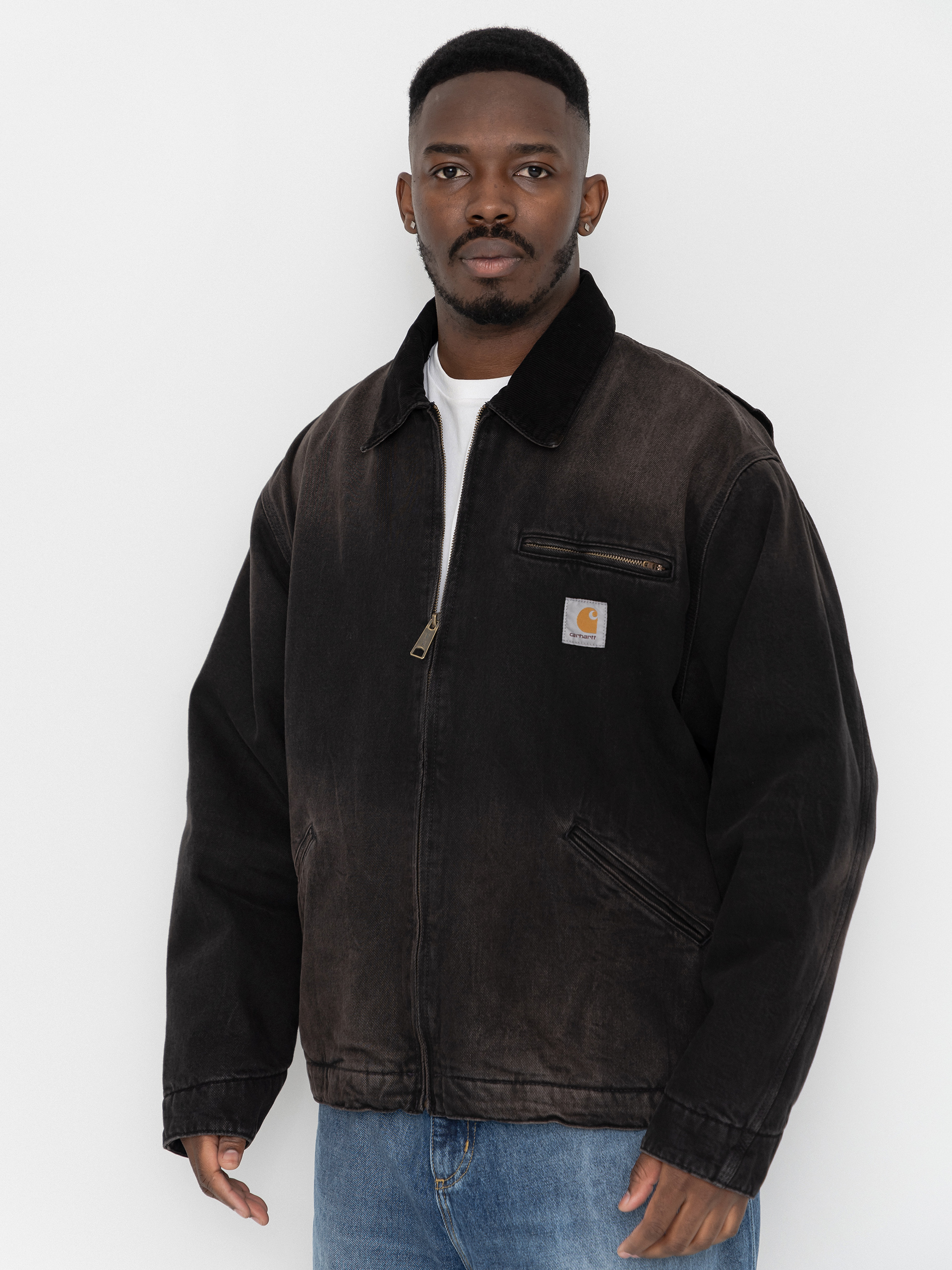u041au0443u0440u0442u043au0430 Carhartt WIP OG Detroit (black/black/tobacco used wash)