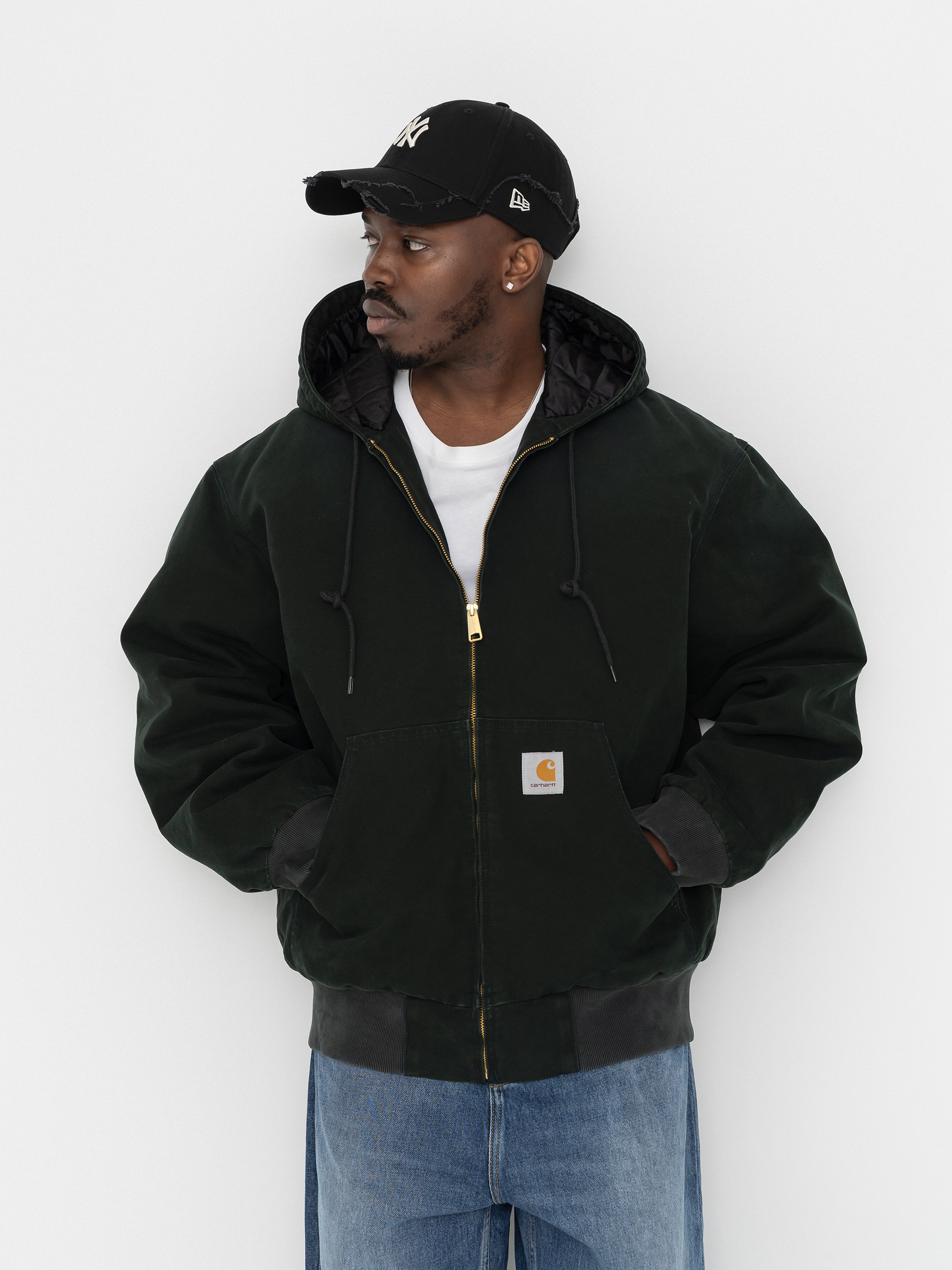 u041au0443u0440u0442u043au0430 Carhartt WIP OG Active (raven/stone canvas)