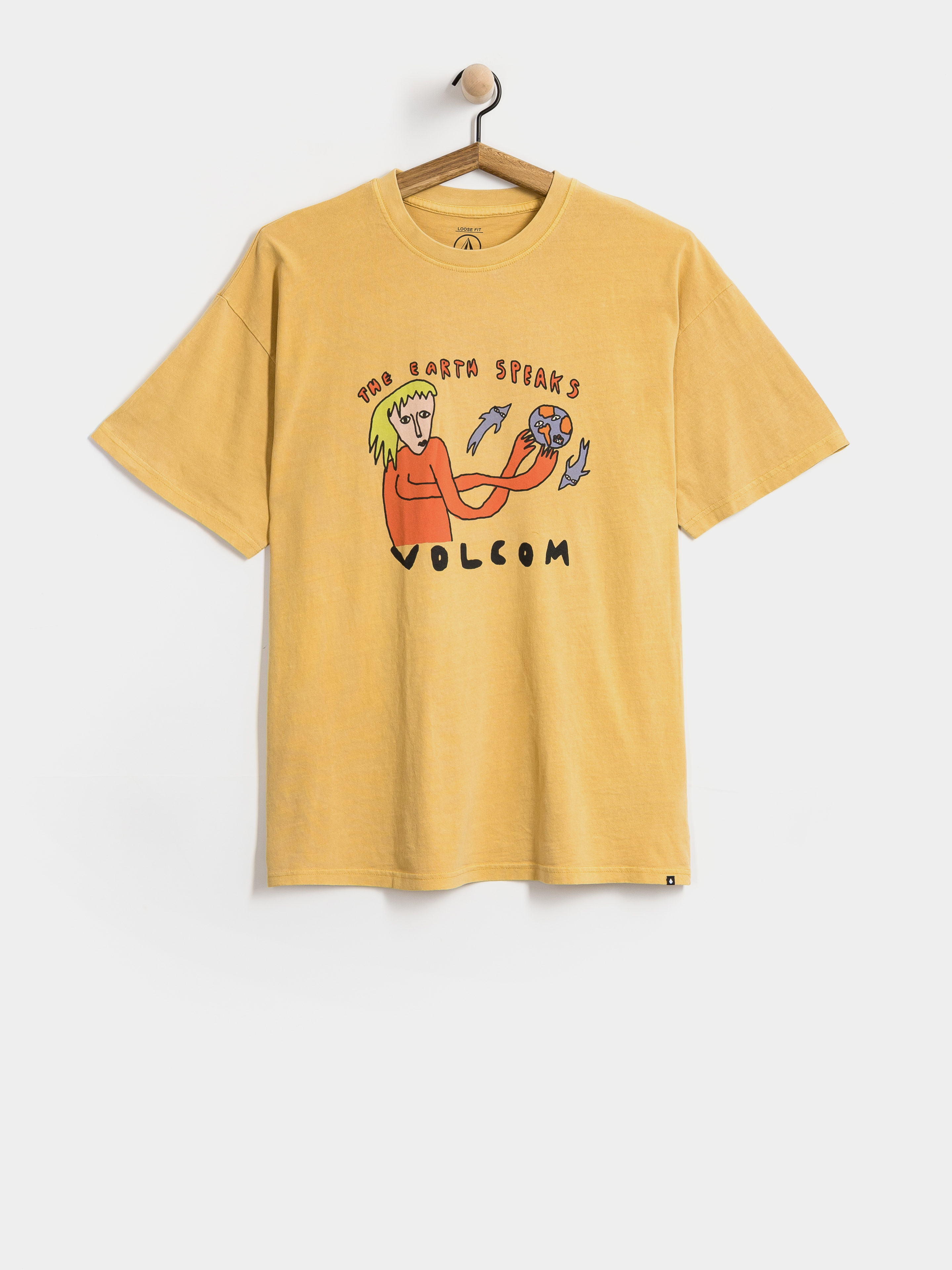 Футболка Volcom Earth Speaks Lse (mustard)