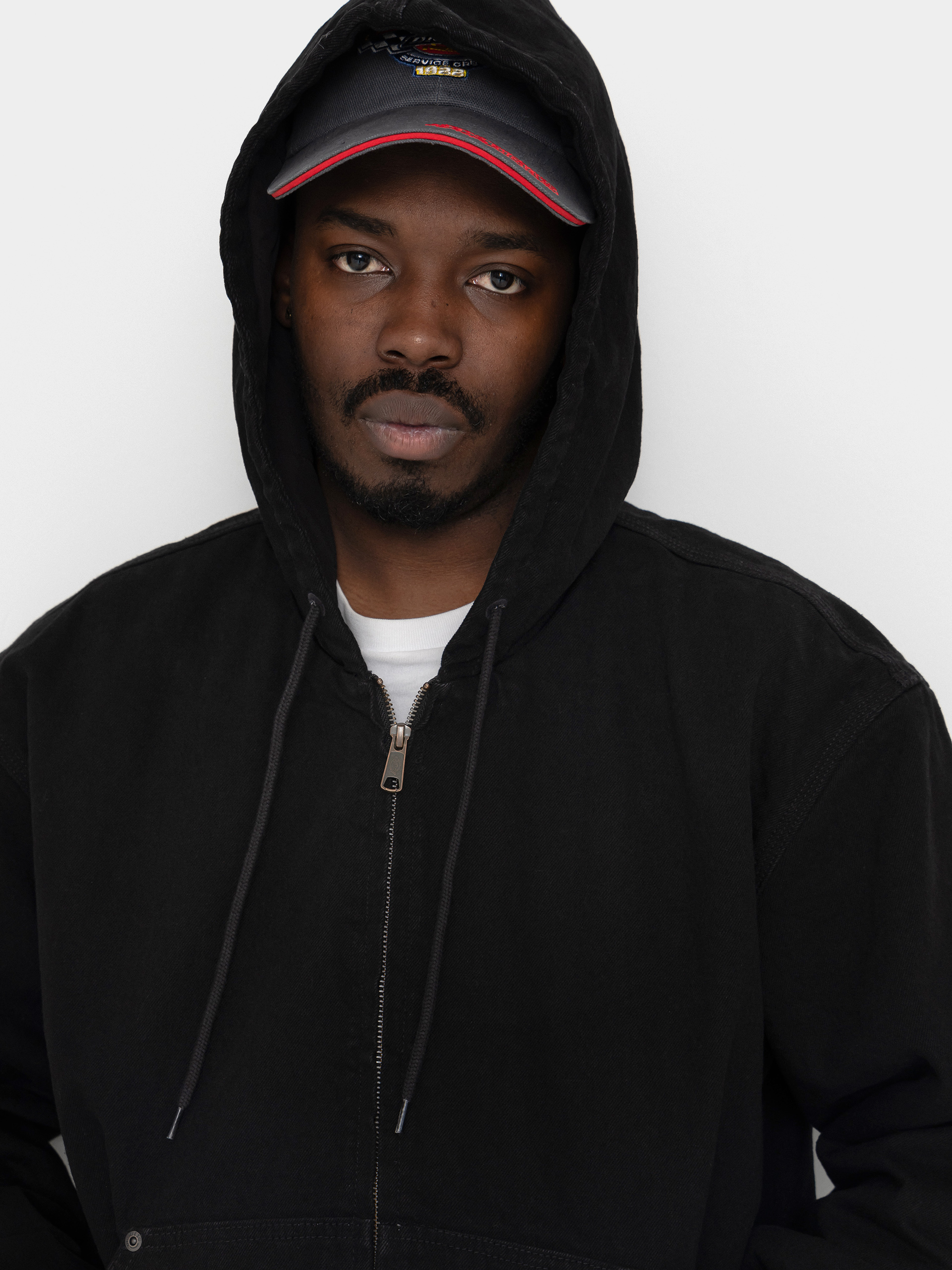 Куртка Dickies Hilham Lined Denim Hooded Bomber (black)