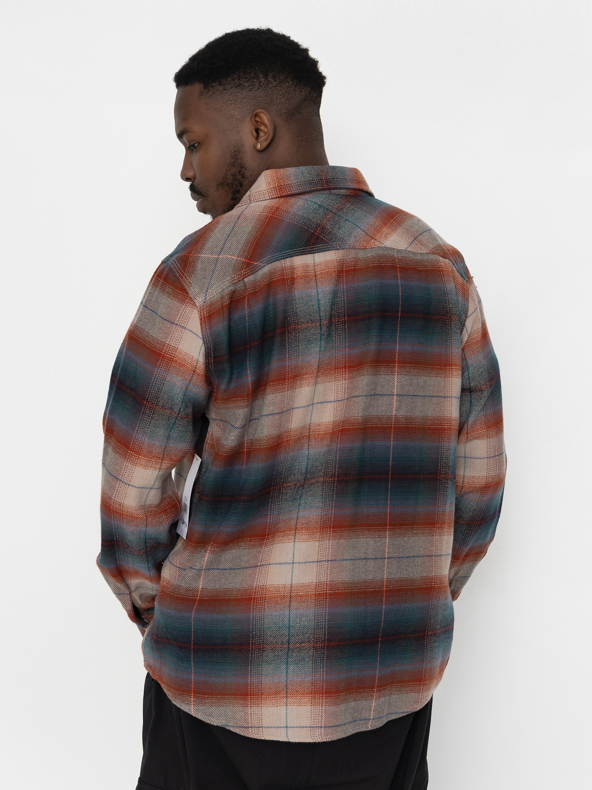 Сорочка Brixton Bowery Flannel Ls (multi shadow)