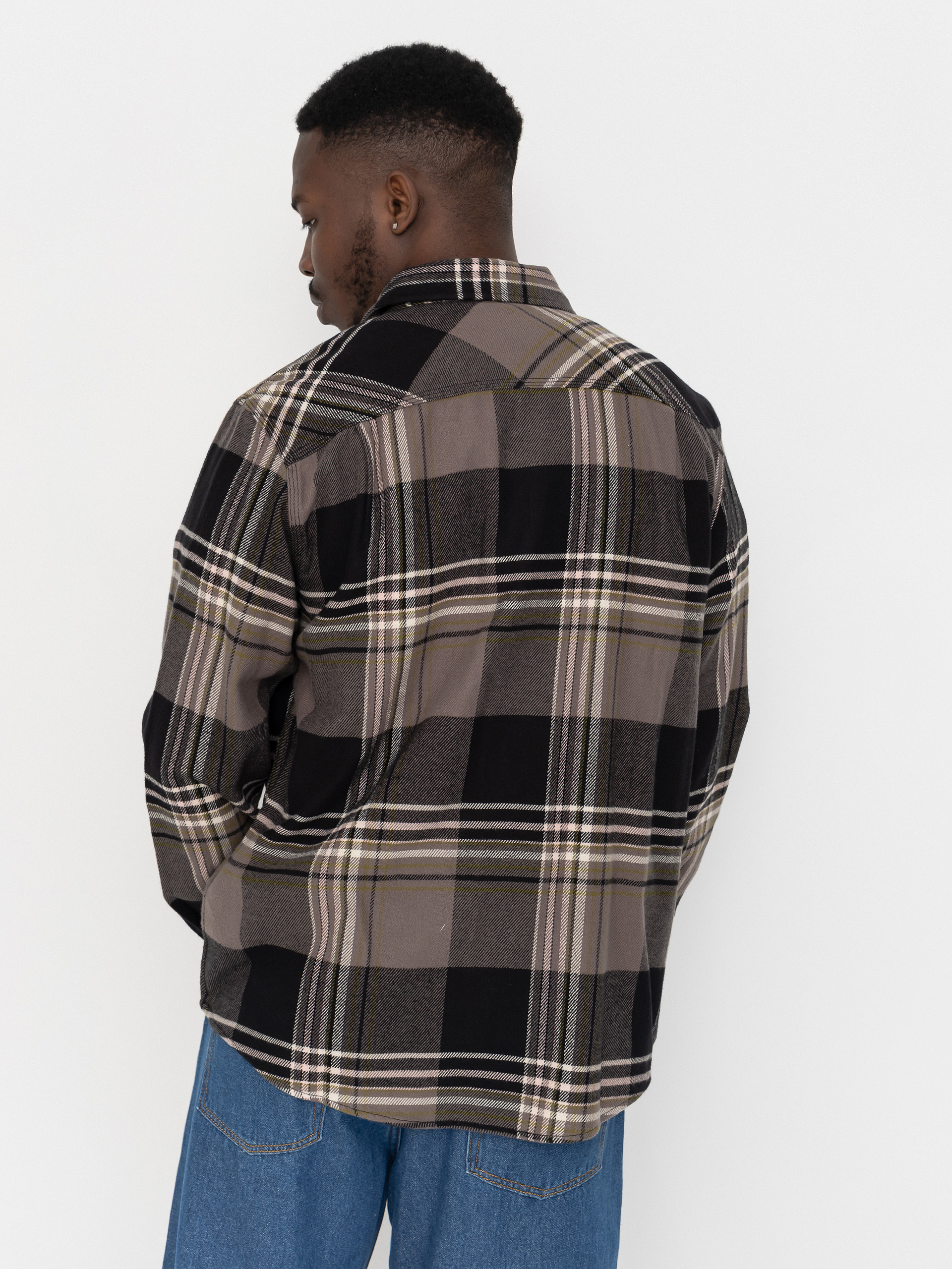 Сорочка Brixton Bowery Flannel Ls (black/multi)
