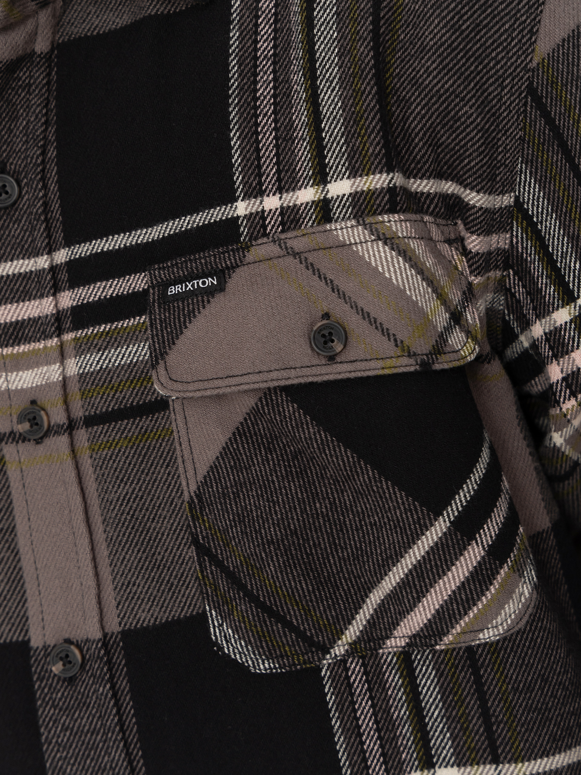 Сорочка Brixton Bowery Flannel Ls (black/multi)