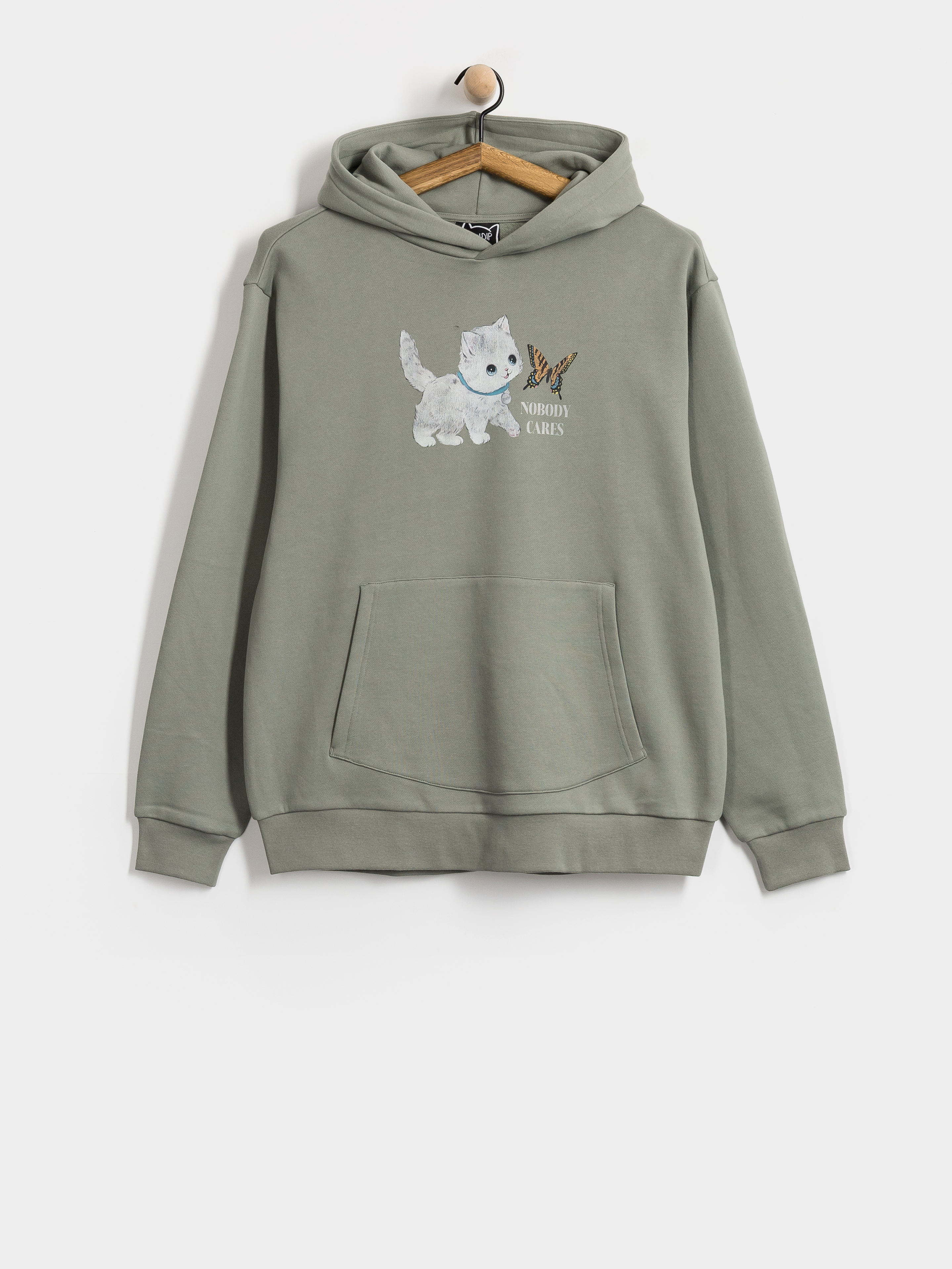 Худі RipNDip Not Easy HD (silver sage)