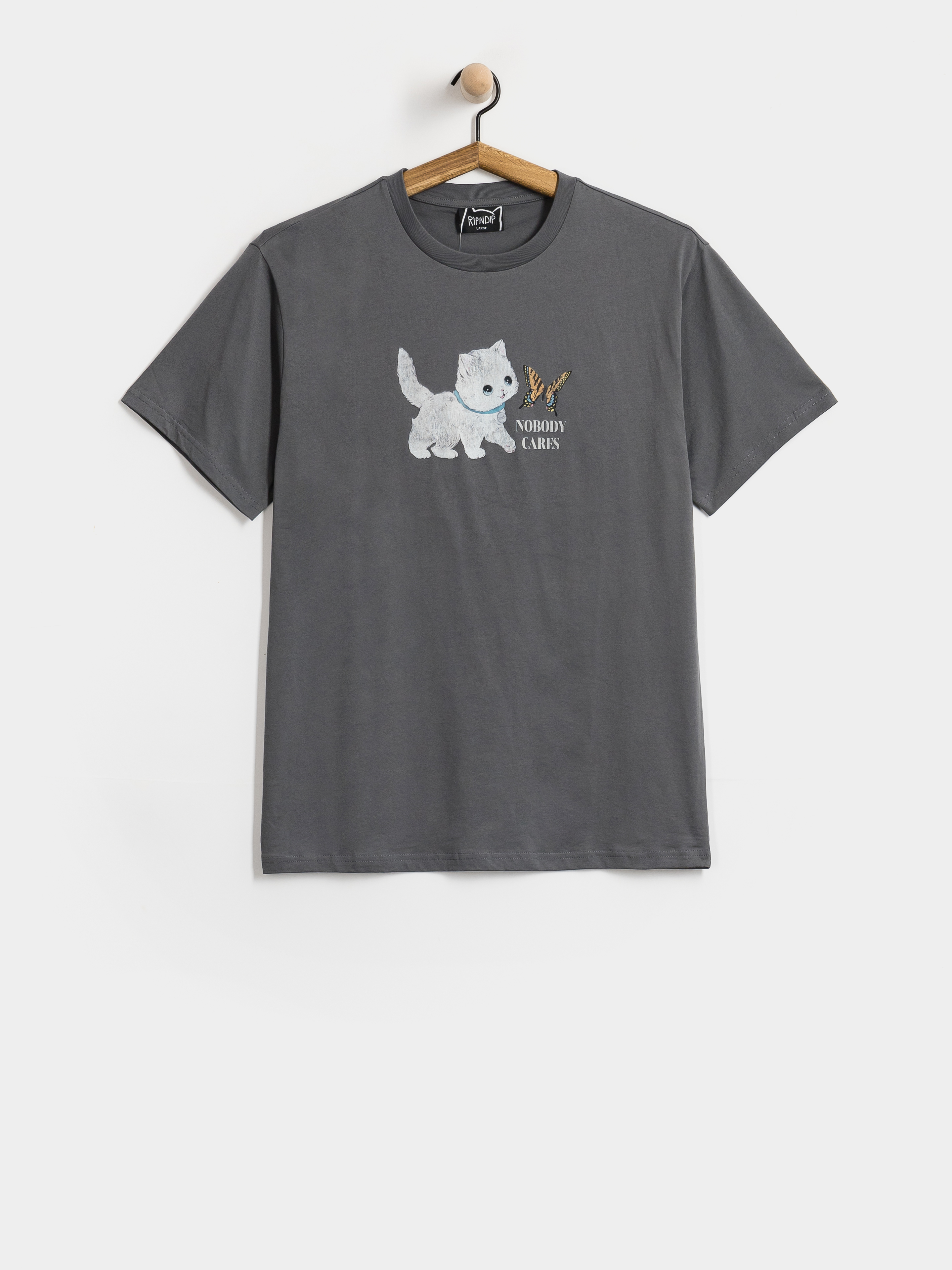Футболка RipNDip Not Easy (charcoal)