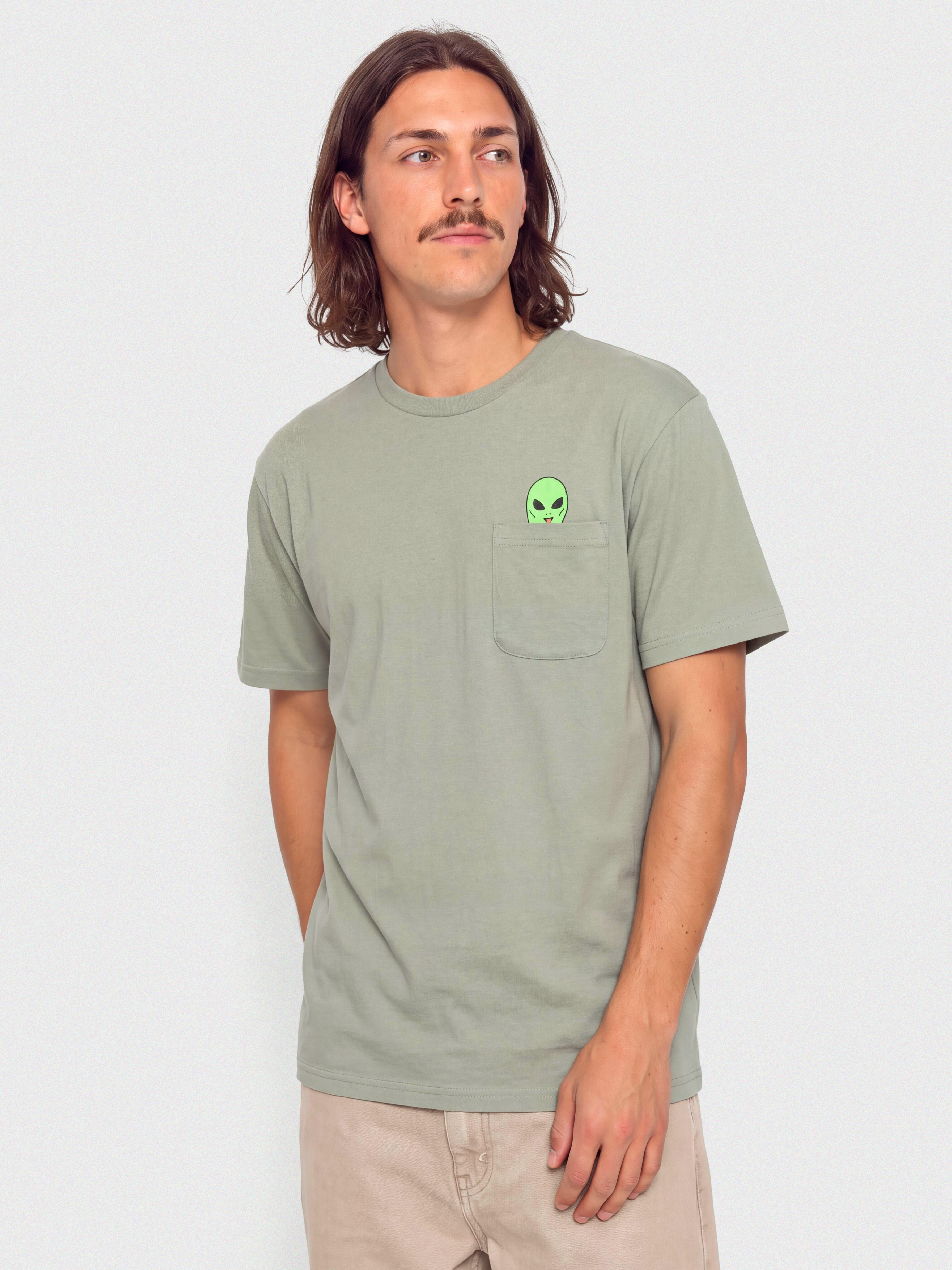 Футболка RipNDip Lord Alien Pocket (dusty sage)