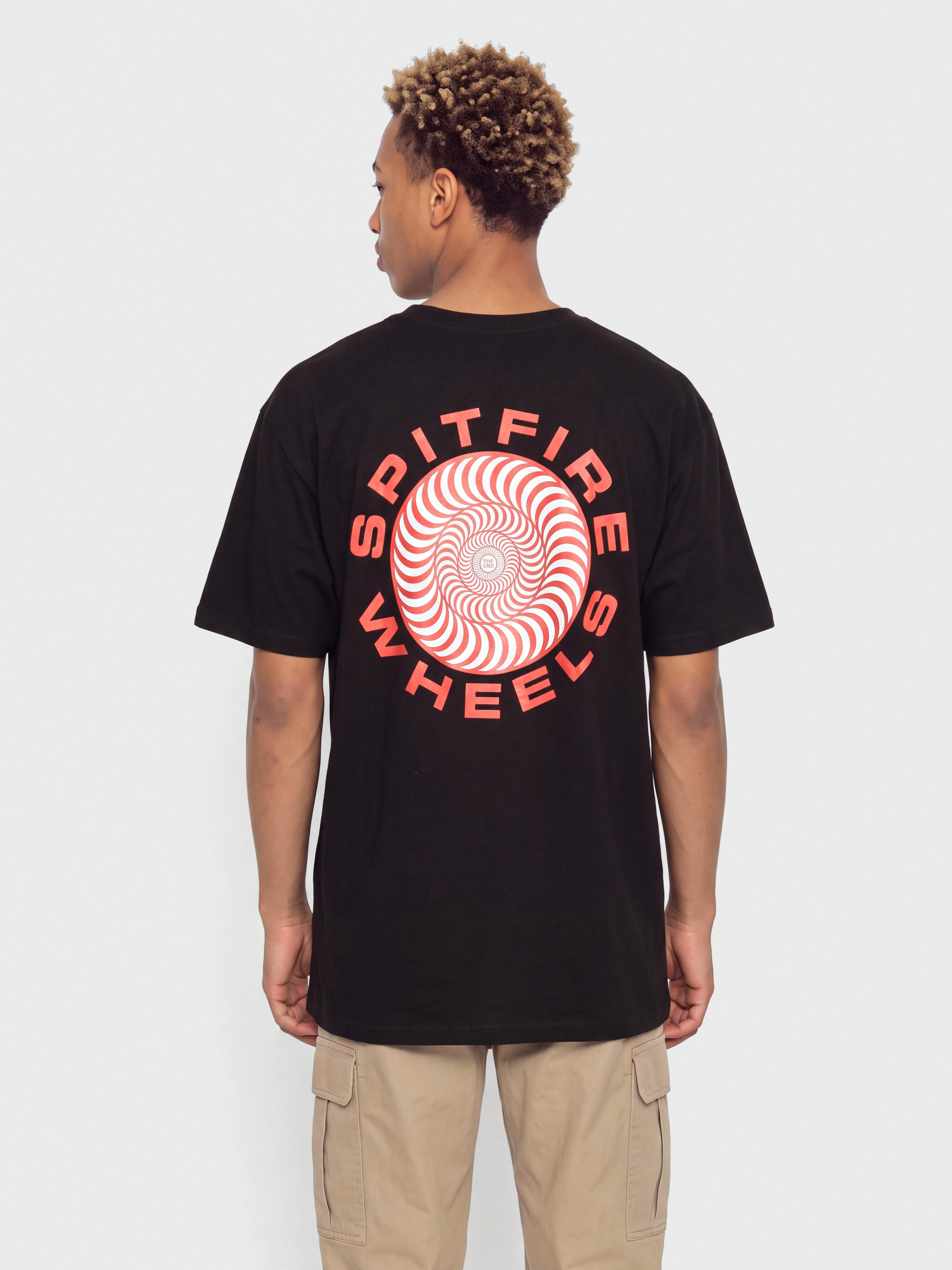 Футболка Spitfire Classic 87 Swirl Fill (black w/red&white prints)