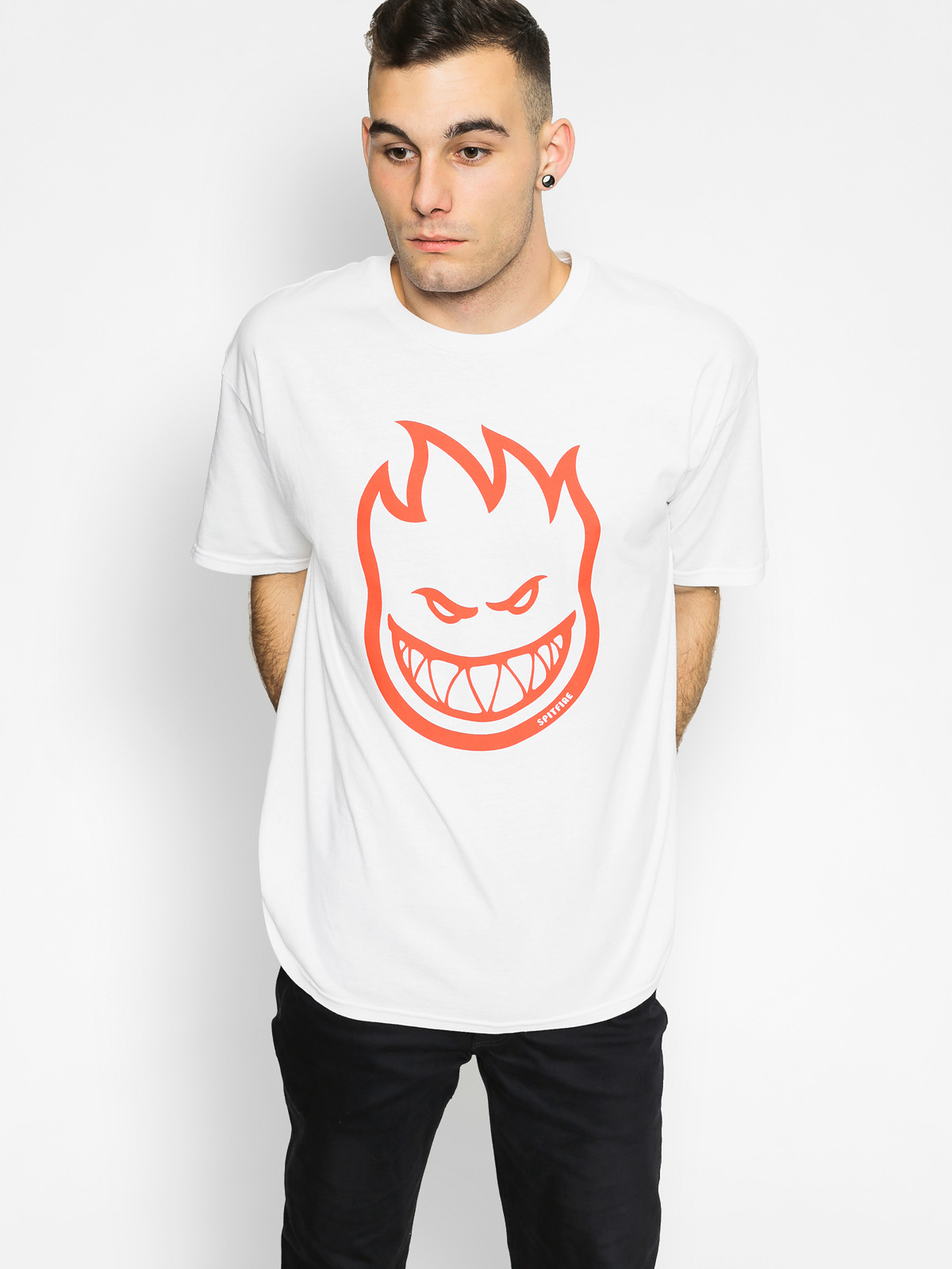 Футболка Spitfire Bighead (white/red)