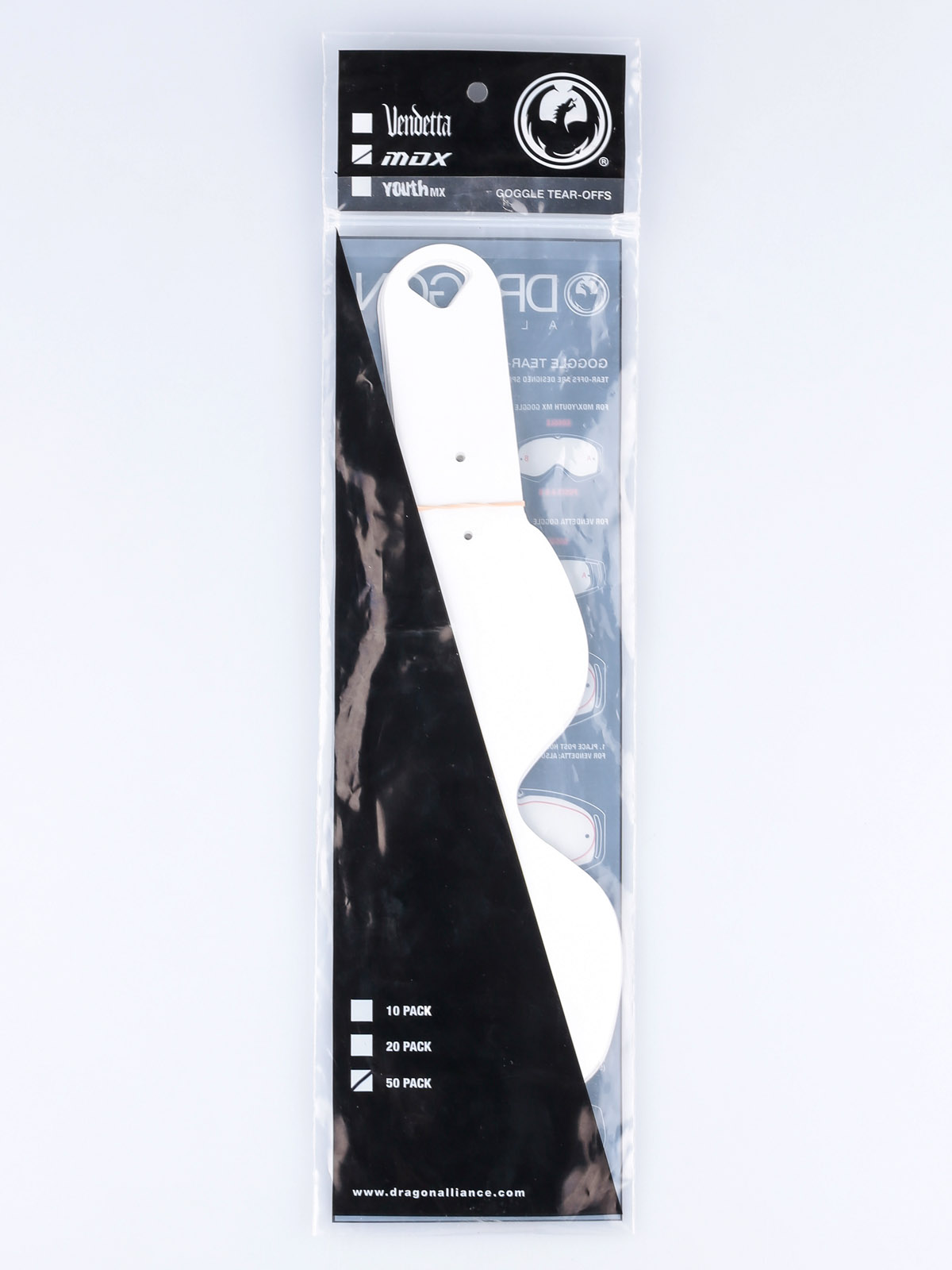 Захисні наклейки для лінз Dragon MDX (tear off 50 pack)