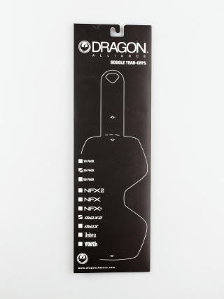 Захисні наклейки для лінз Dragon MDX2 (tear off 20 pack)