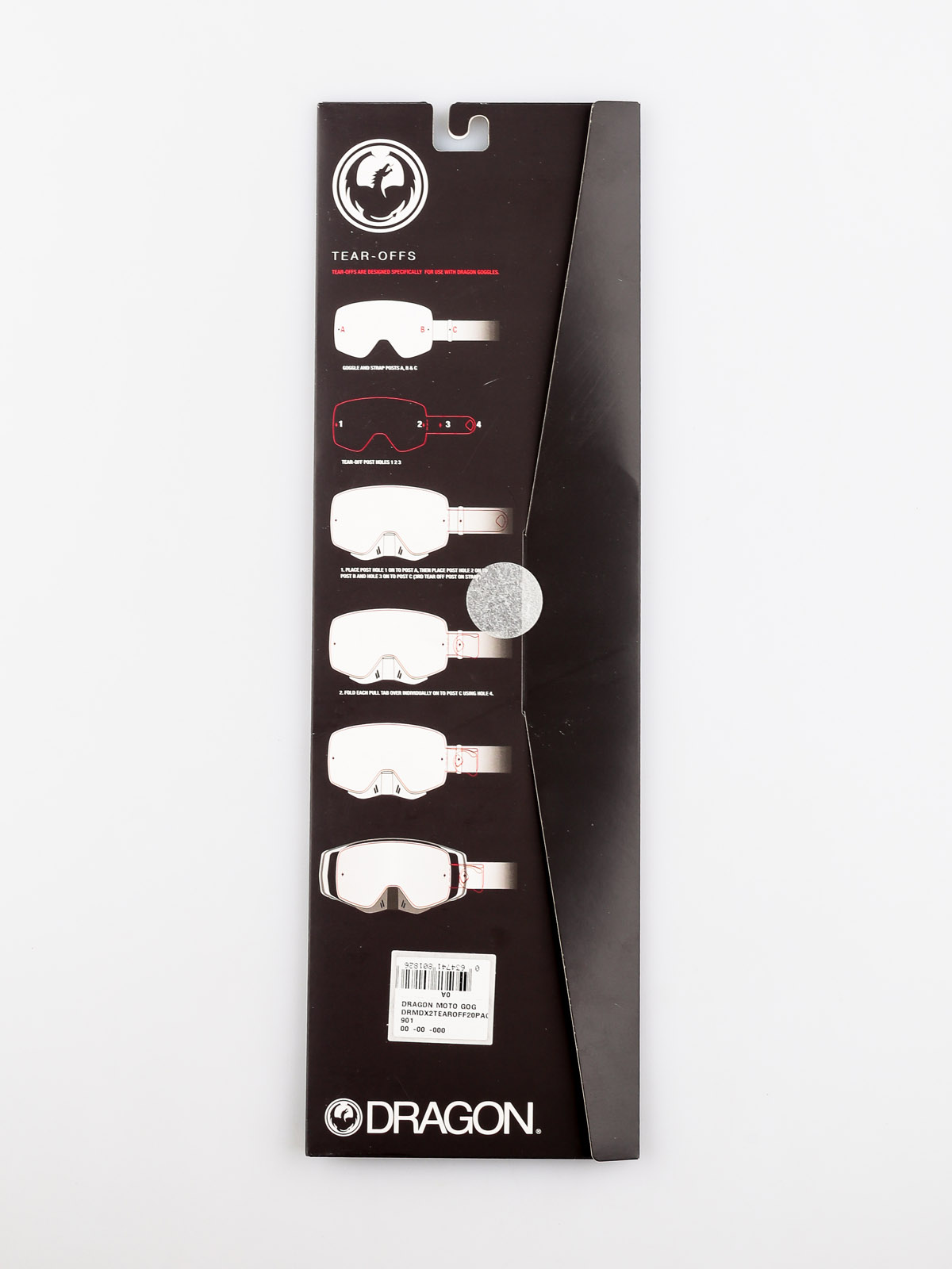 Захисні наклейки для лінз Dragon MDX2 (tear off 20 pack)