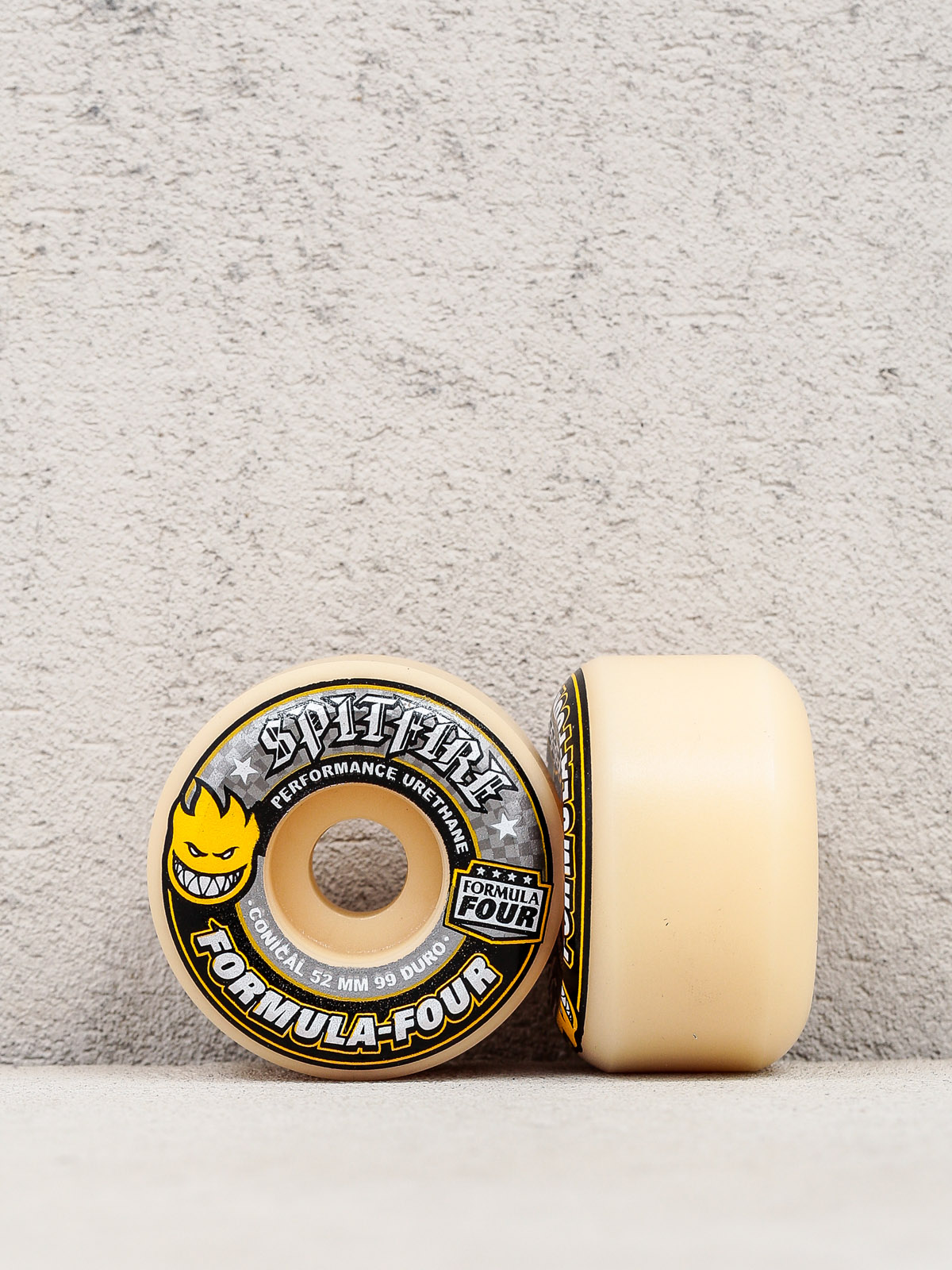 Колеса Spitfire Formula Four 99 Duro Conical (yellow print/white)