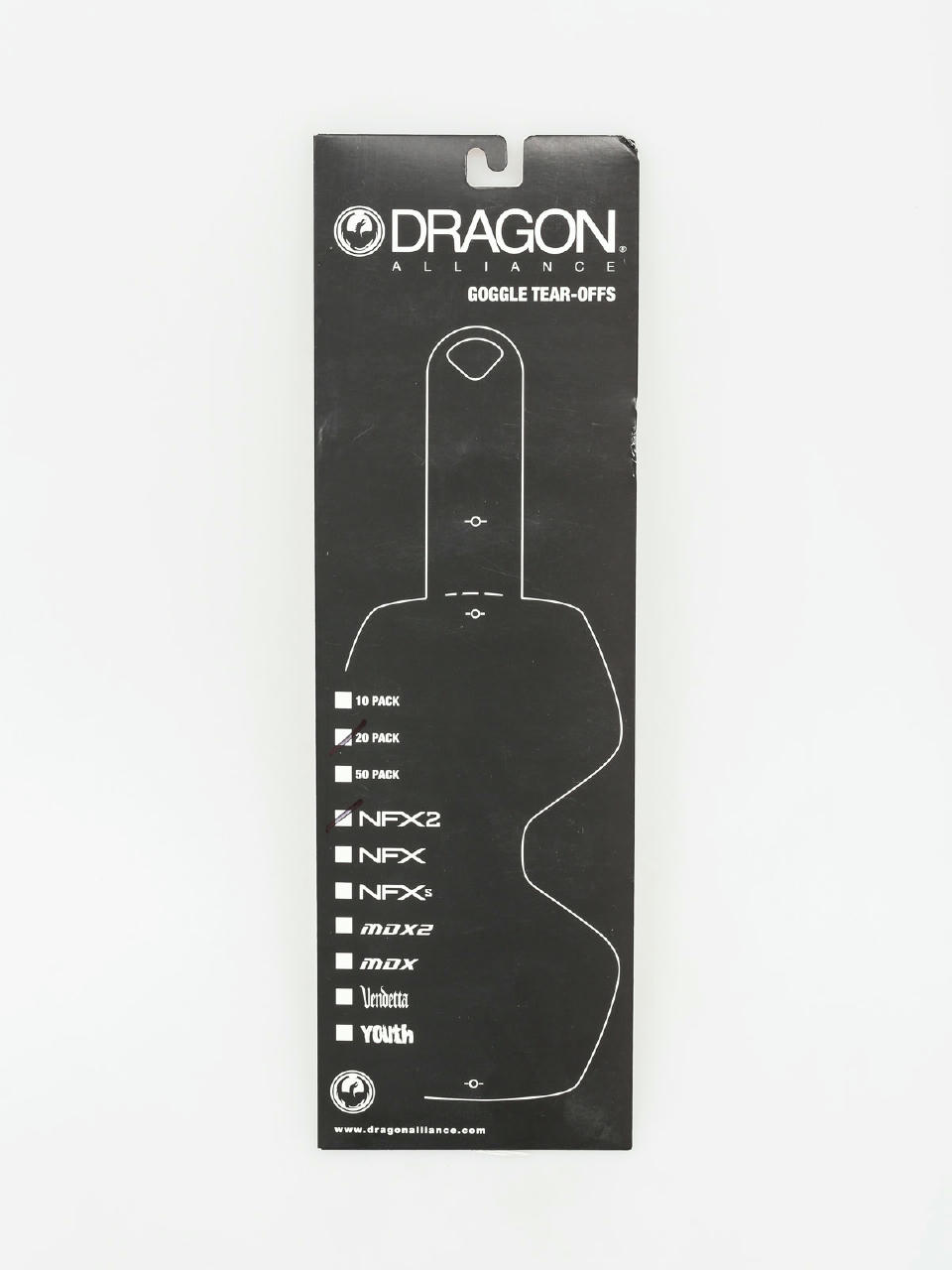 Лінза для окулярів Dragon Zrywki  NFX2 (tear off 20 pack)