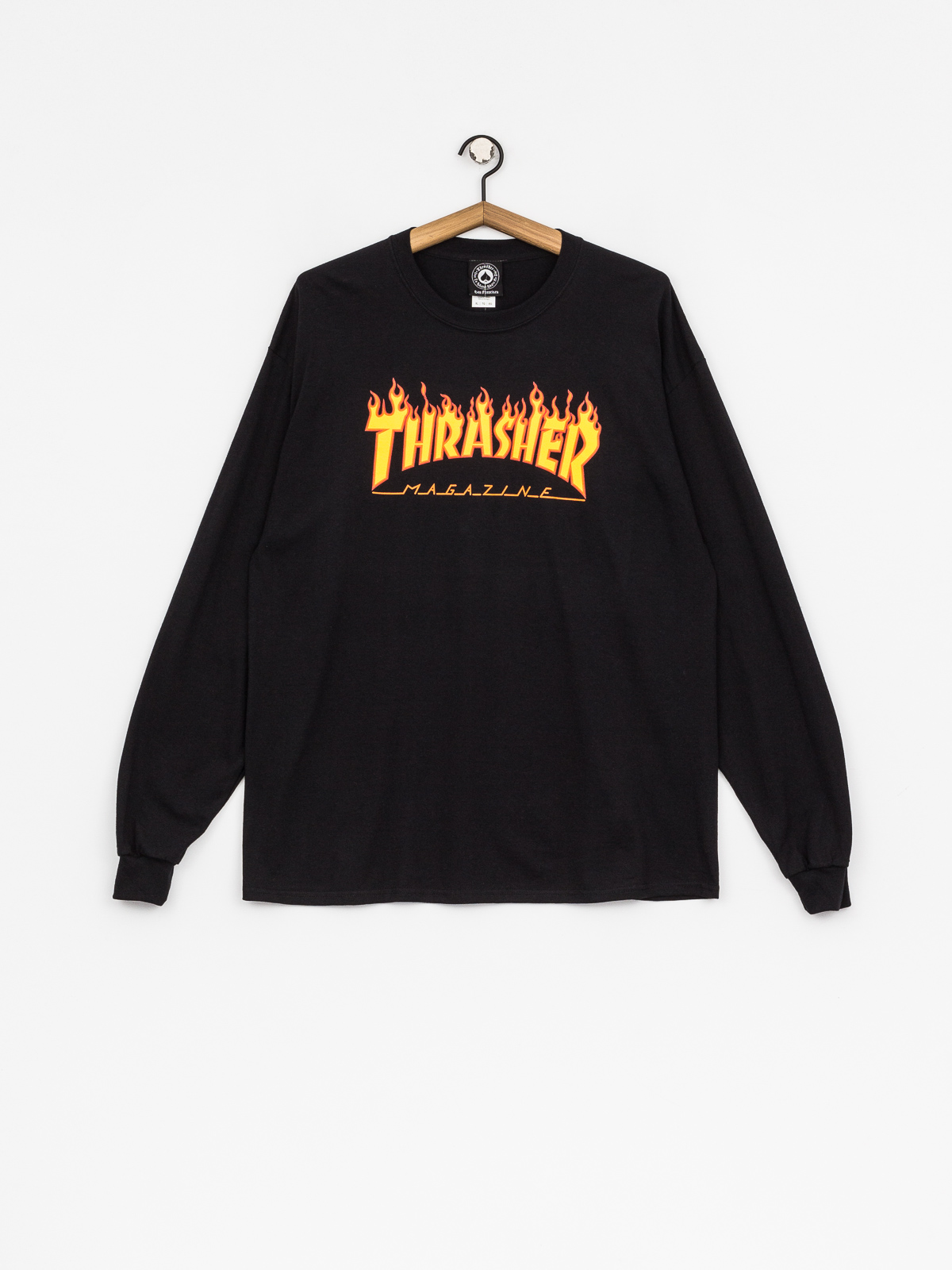 Лонгслів Thrasher Flame Logo (black)