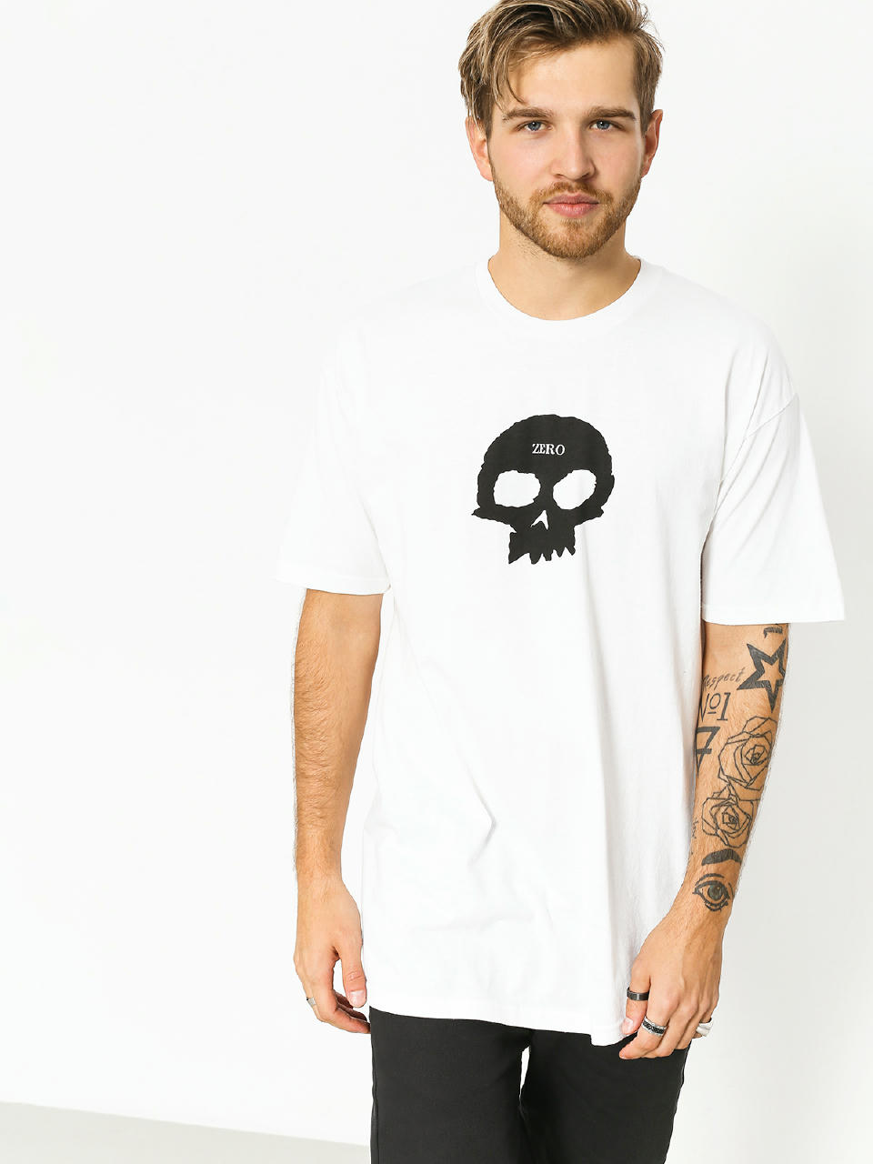 Футболка Zero Single Skull (white)